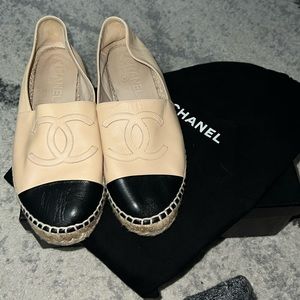Chanel Espadrilles Beige/Black Size 36